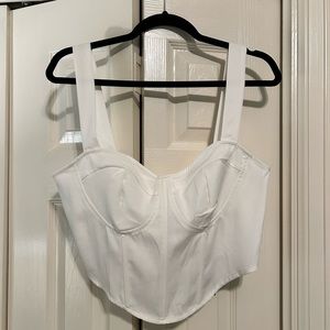 Pretty Little Thing Cropped White Top